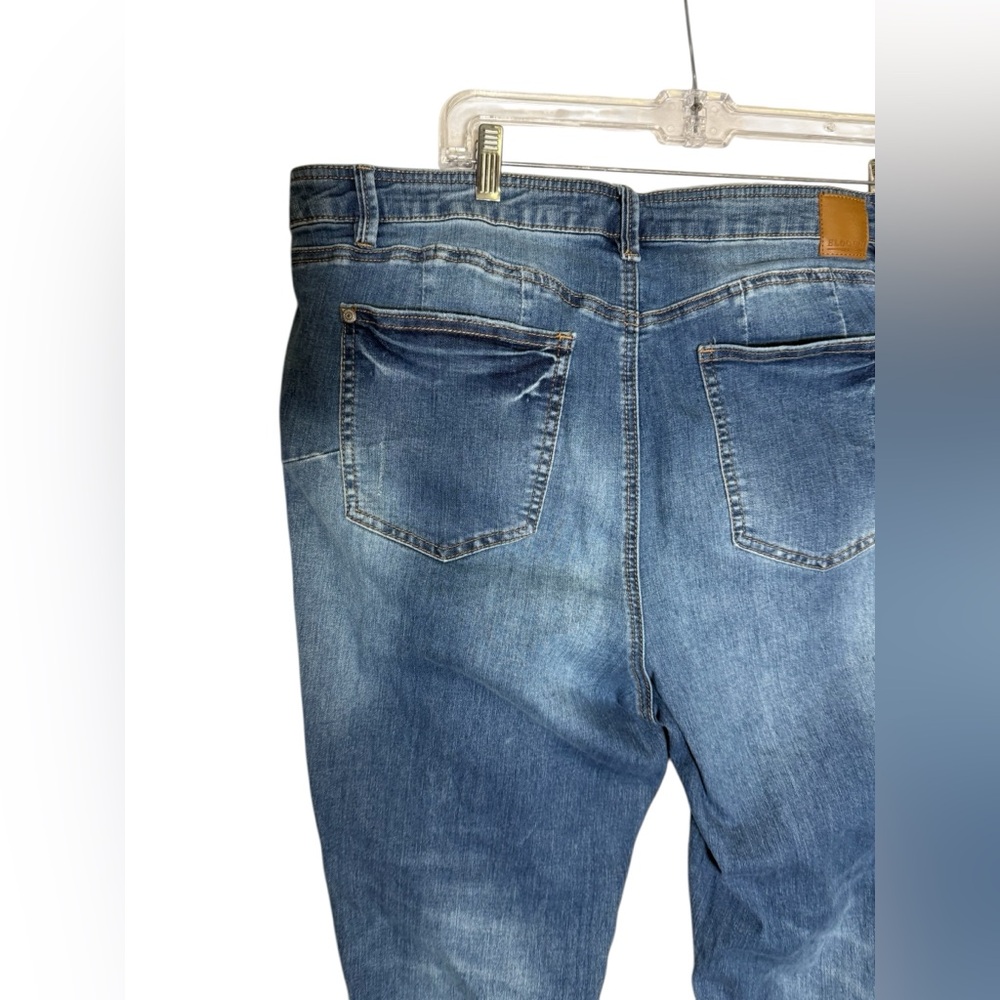 Eloquii Jeans Size 20 Blue High Waist Distressed Skinny‎ Jeans 💙💙💙 - Picture 9 of 13